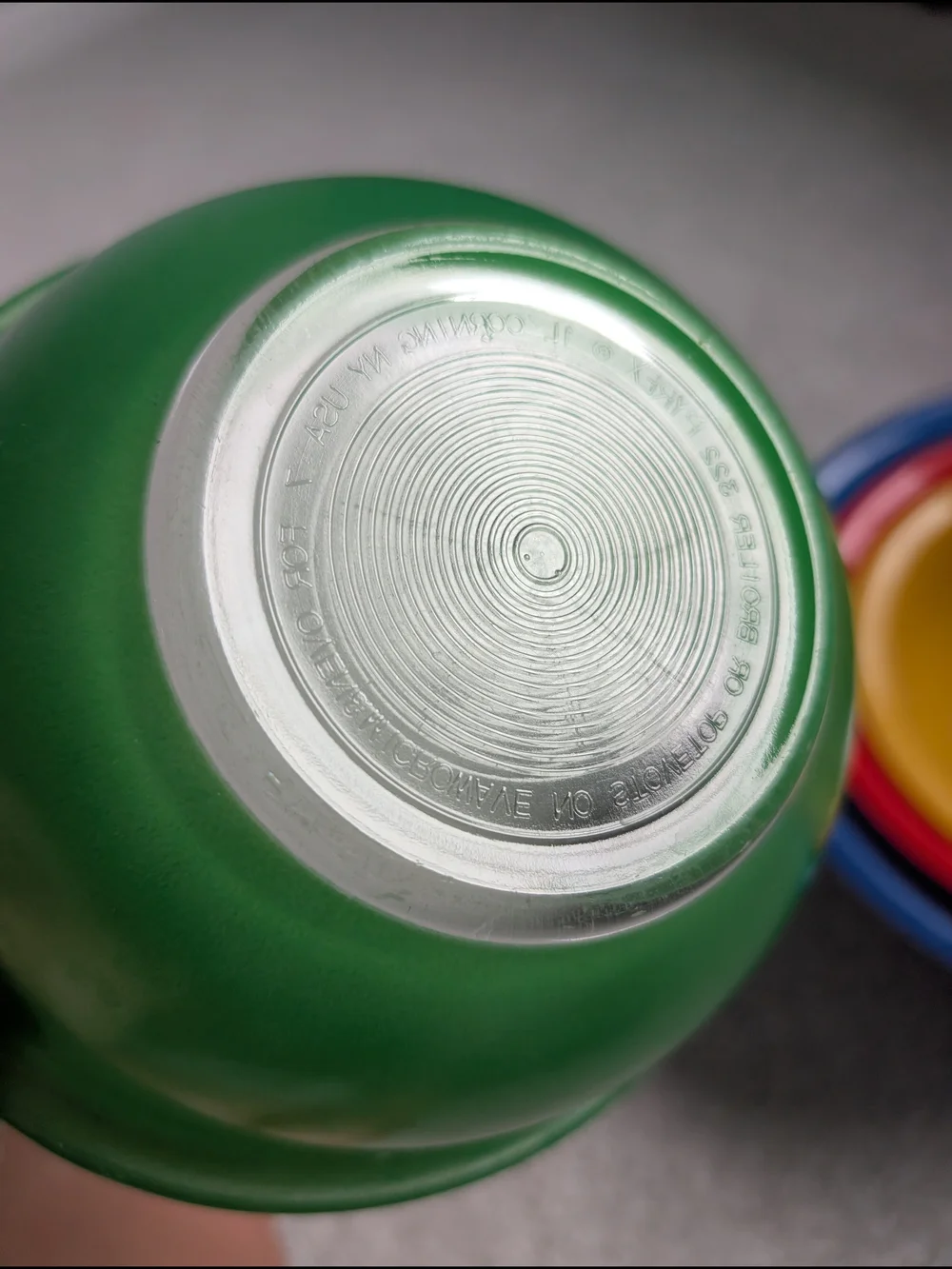 Pyrex Nested Mixing Bowl Set in Blue, Red, Yellow, Green